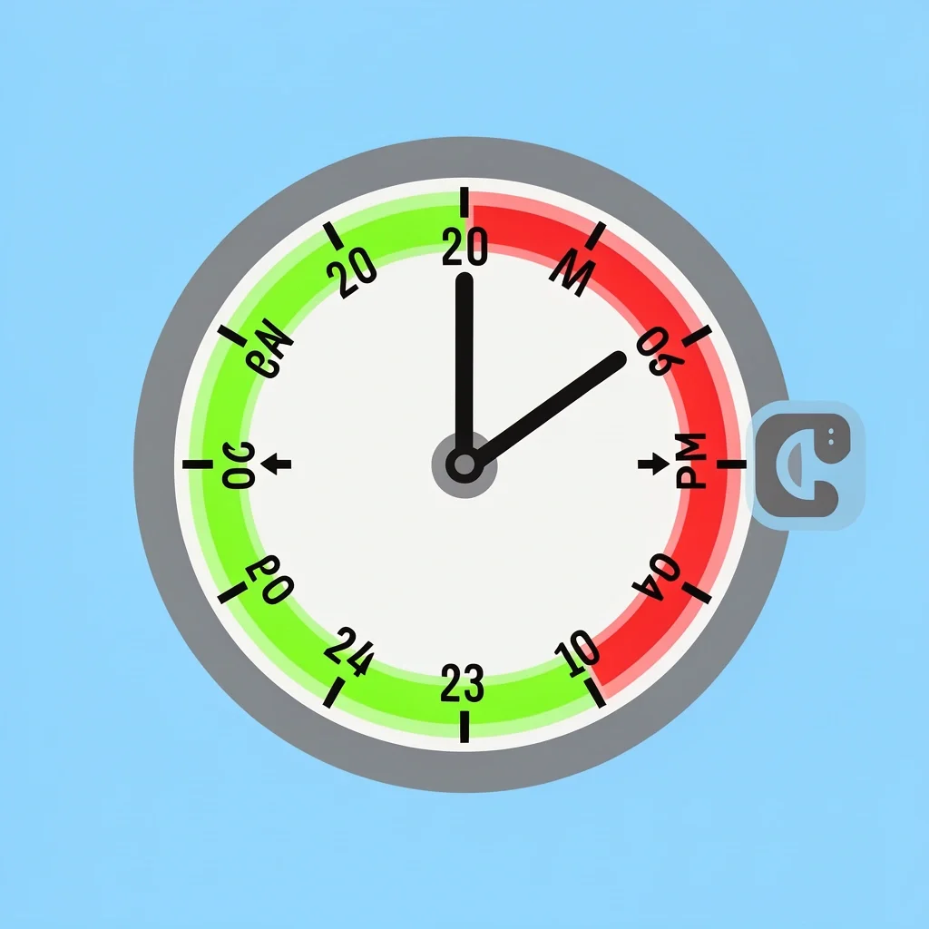 Best Call Times for The Black Tux Clock illustration showing best and worst call times for The Black Tux customer service