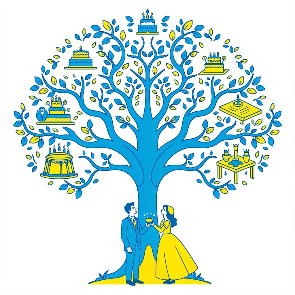 Reception Length Decision Tree Decision tree with branches representing different wedding styles: brunch, party, and cultural reception.