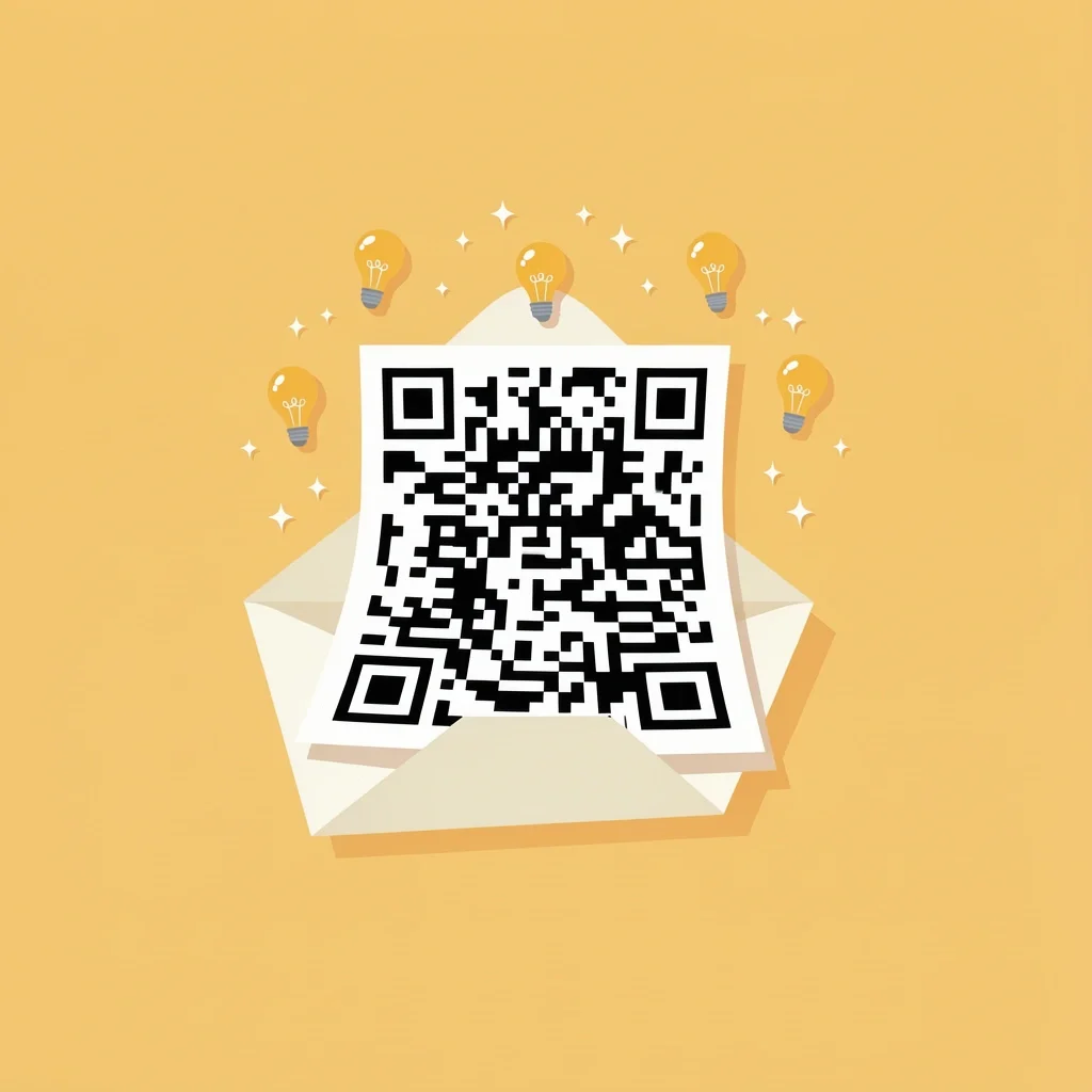 Wedding invitation with popping QR code and sparkles for urgency