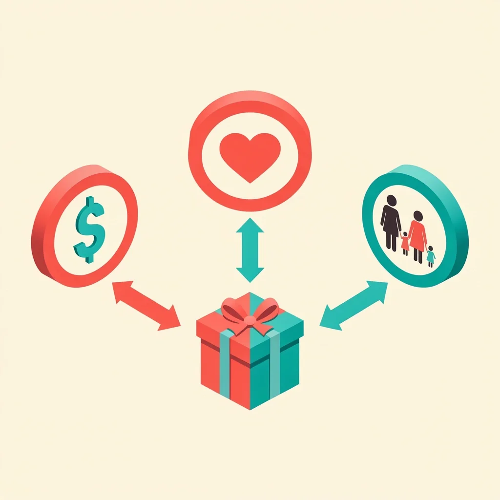 Officiant gift decision chart Decision guide for whether to give a gift to a wedding officiant based on relationship type