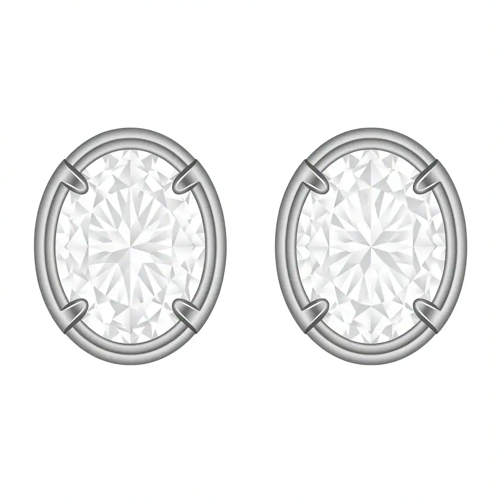Oval Diamond Bezel and Half Bezel Settings Comparison of full bezel and half-bezel settings for oval diamonds showing metal coverage at tips
