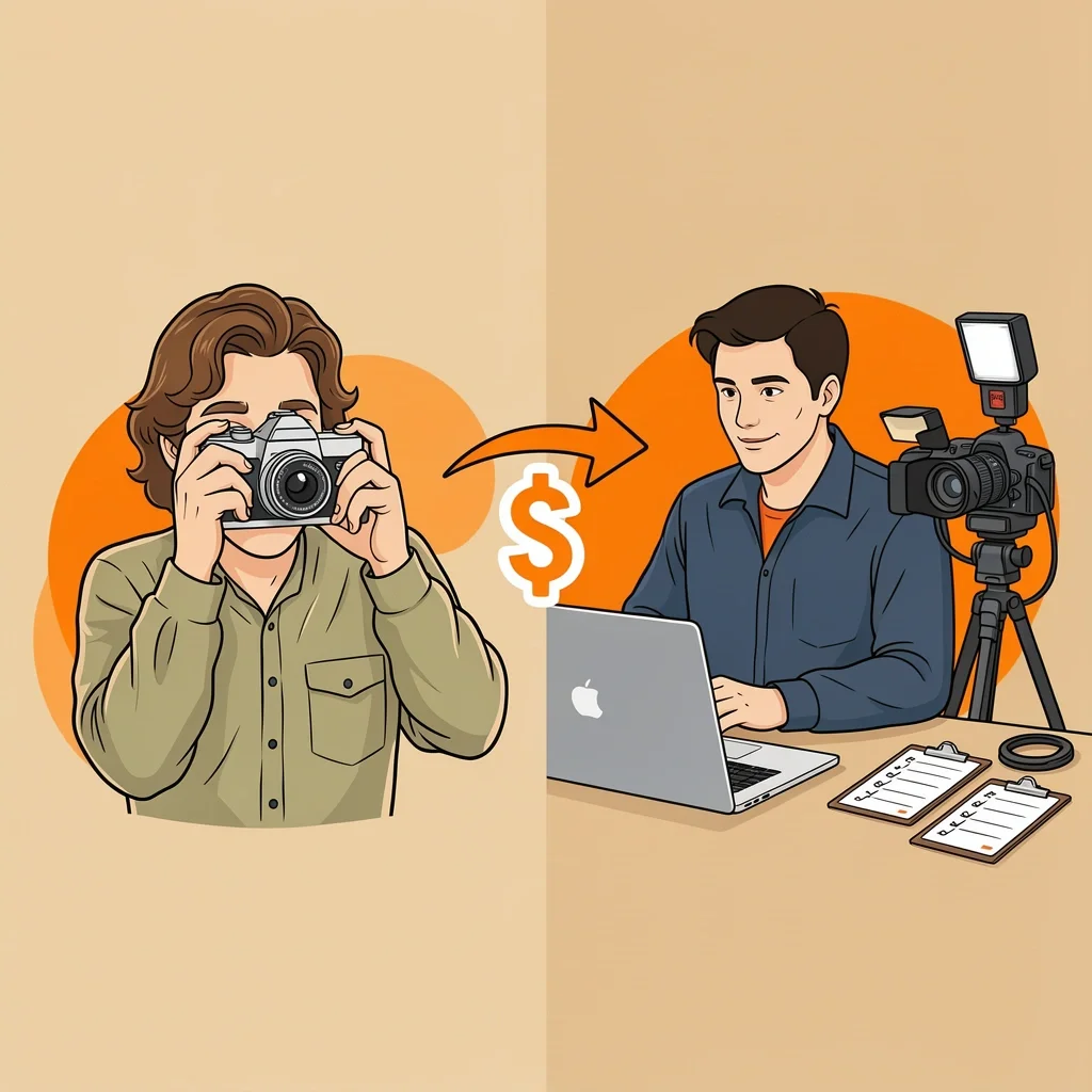 Wedding Vendor Professionalization Evolution from amateur 1970s photographer to modern full-time professional wedding vendor