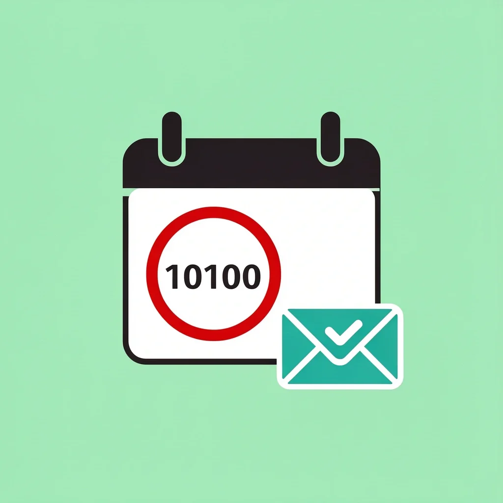Calendar with circled date and envelope icon for early RSVP planning
