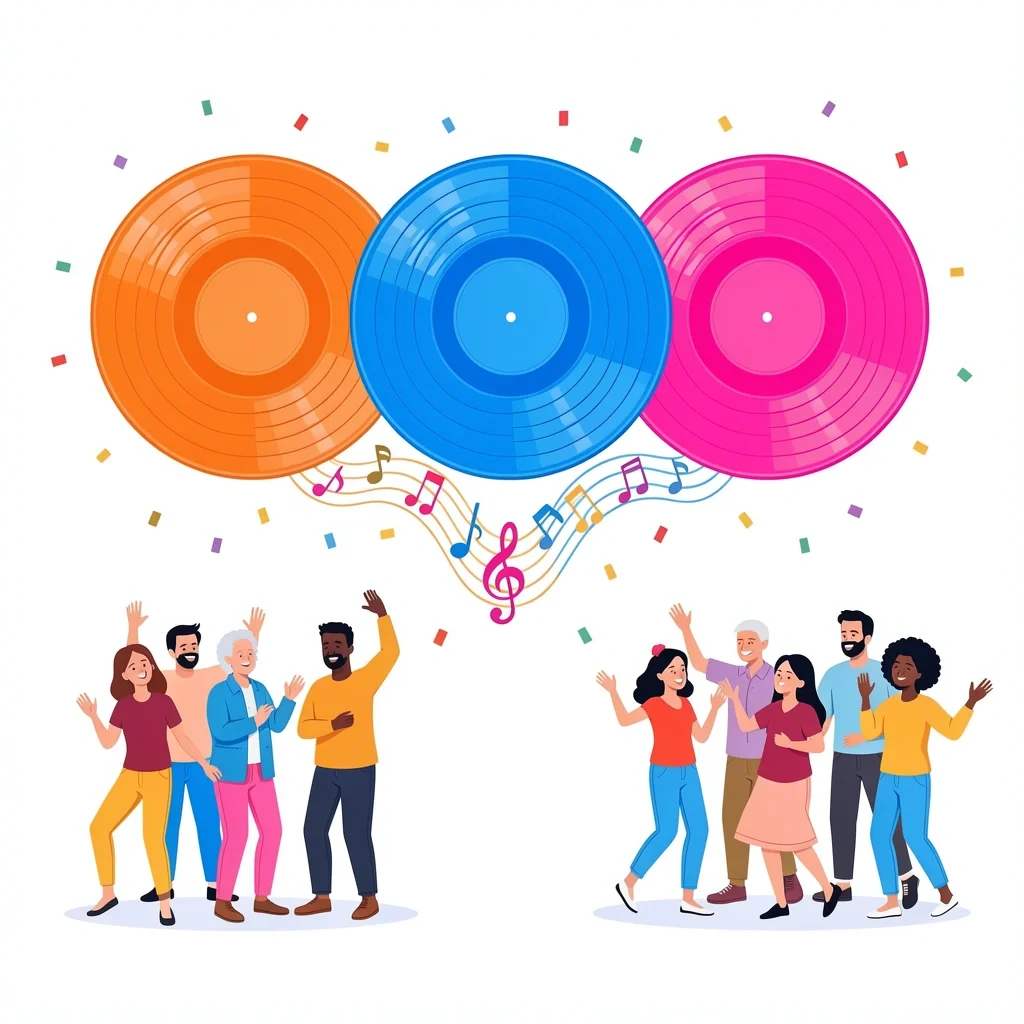 Three Era Rule Wedding Shower Playlist Three generations blending music eras for wedding shower playlist