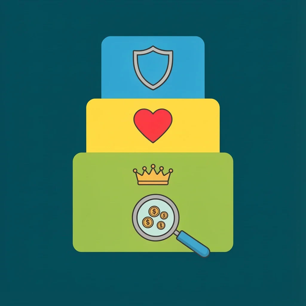 Wedding Budget Three-Layer Strategy A three-layer cake representing non-negotiable items, important items, and contingency fund in a wedding budget