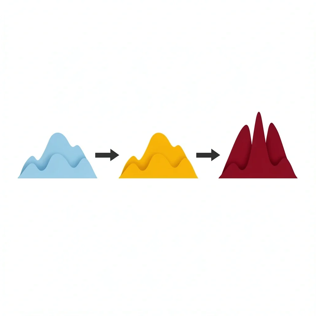 Three Phase Ceremony Music Three musical phases of a wedding ceremony represented as color-coded sound waves: gathering, processional, and bride entrance