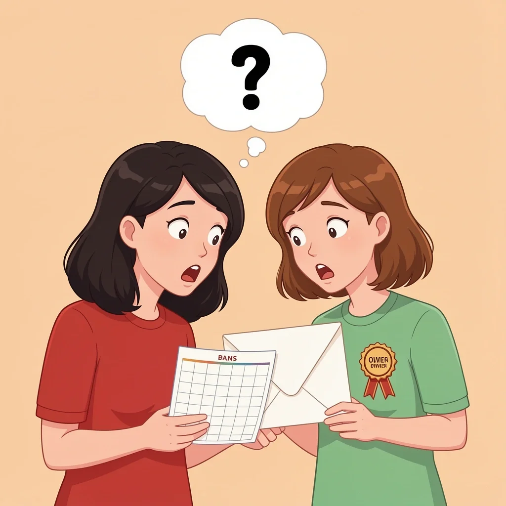 Tipping Planner Owner Mistake Surprised couple realizing they tipped a planner who is the business owner