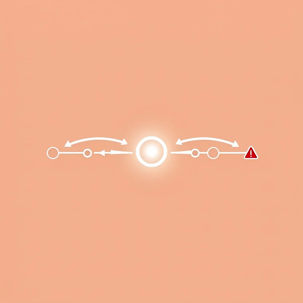 Wedding Timeline with Buffer Zones A timeline with milestones, buffer zones, and a warning triangle near the end representing the danger zone before the wedding